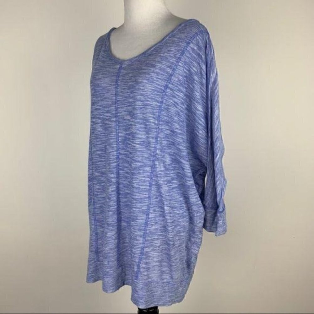 Lane Bryant top size 18/20 blue dolman tunic - Picture 6 of 10